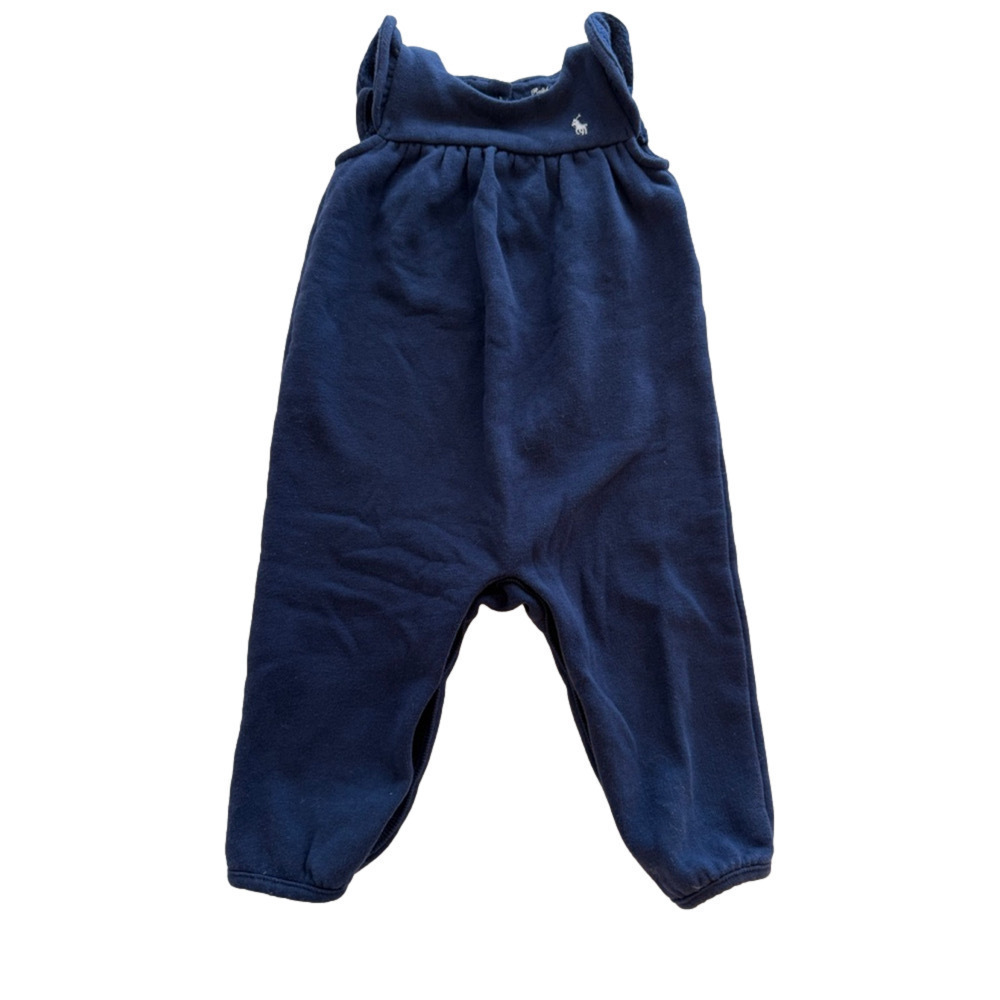 Baby Girl Ralph Lauren Romper 9M Blue